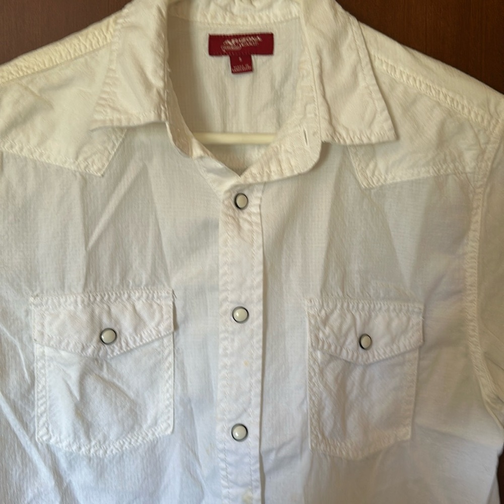 White button down